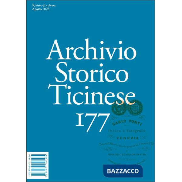 Archivio storico ticinese. Vol. 177
