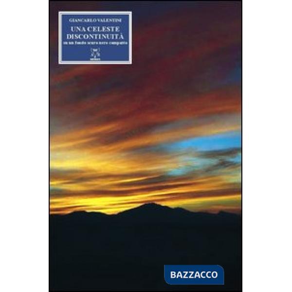 Celesta discontinuità su un fondo scuro nero compatto (Una)