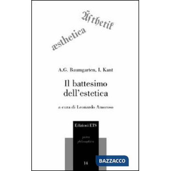 Battesimo dell'estetica (Il)