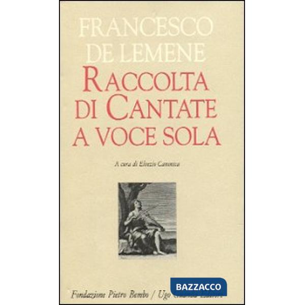 Raccolta di cantate a voce sola
