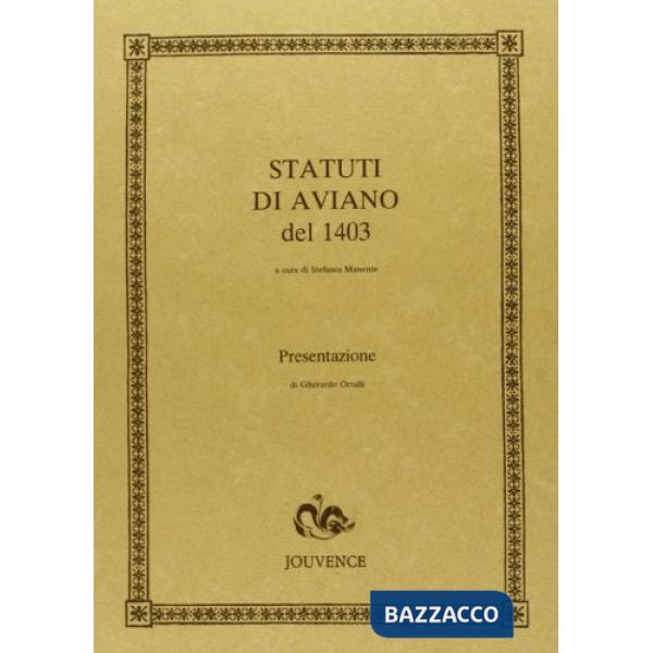 Statuti di Aviano del 1403