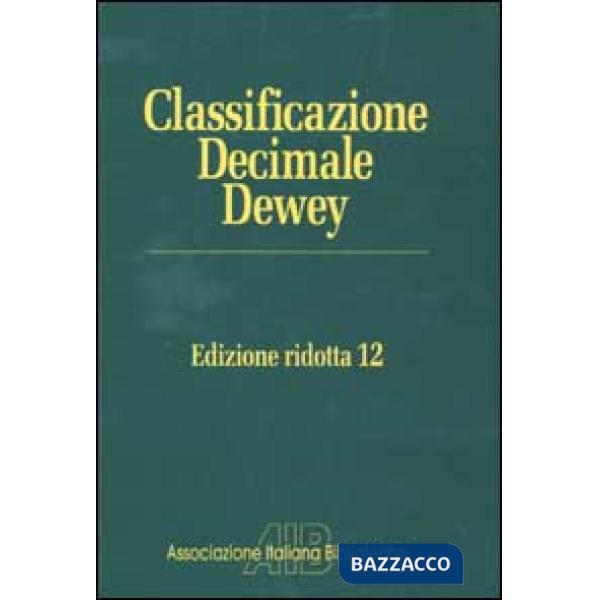 Classificazione Decimale Dewey ridotta