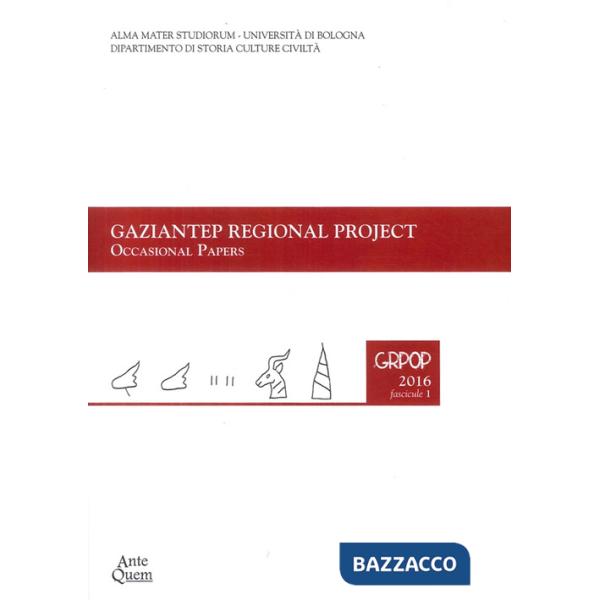 Gaziantep regional project. Occasional papers. Report on the 2011 and 2012 excavations in area F GRPOP (2016). Vol. 1
