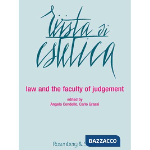 Rivista di estetica (2017). Vol. 65: Law and the faculty of judgemen