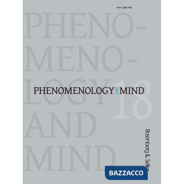 Phenomenology and mind (2020). Vol. 18: Psychopathology and phenomenology. Perspectives