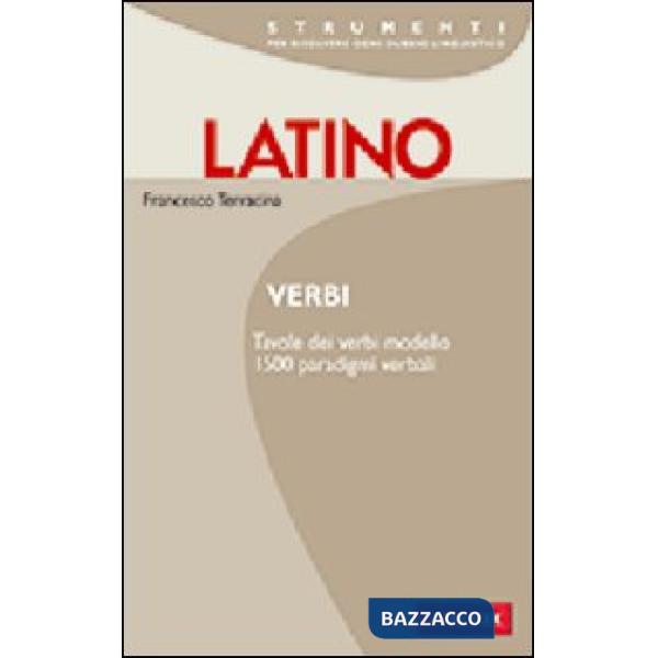 Latino. Verbi