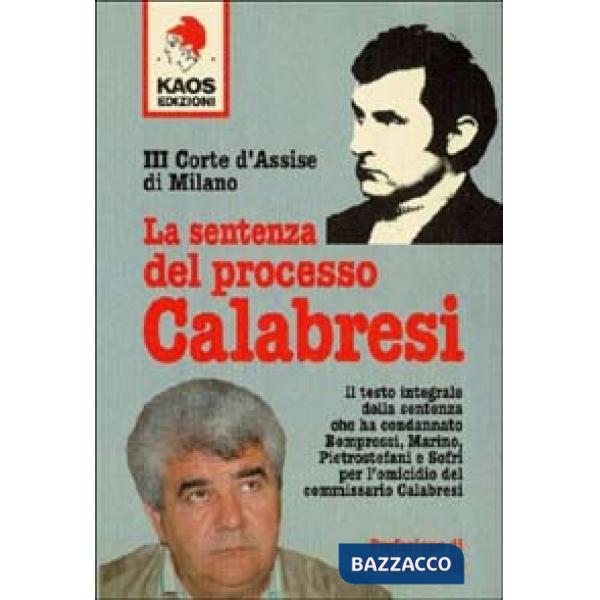 Sentenza del processo Calabresi (La)