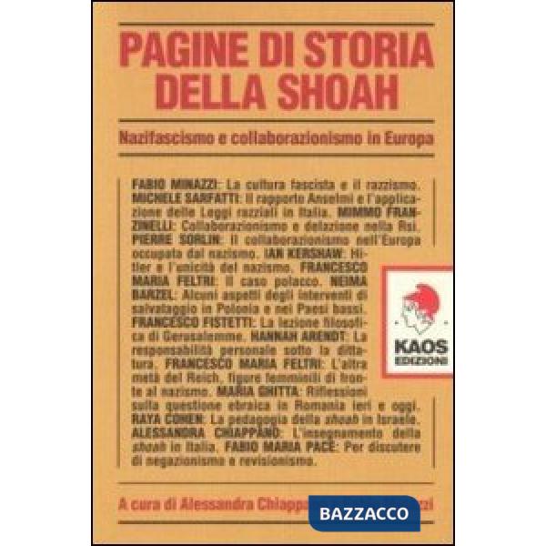 Pagine di storia della Shoah. Nazifascismo e collaborazionismo in Europa