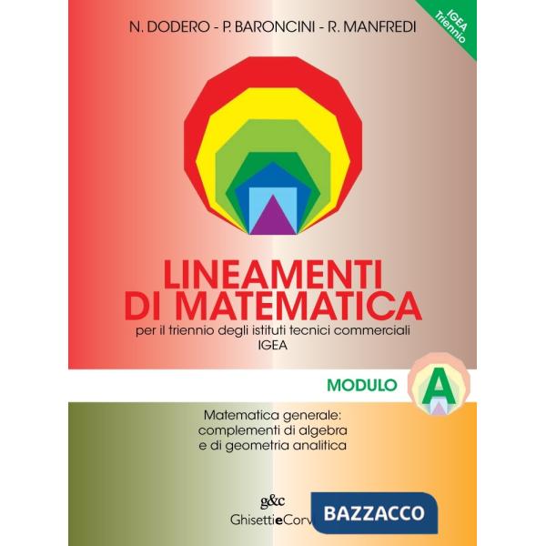 LINEAMENTI MATEMATICA IGEA TRIENNI A