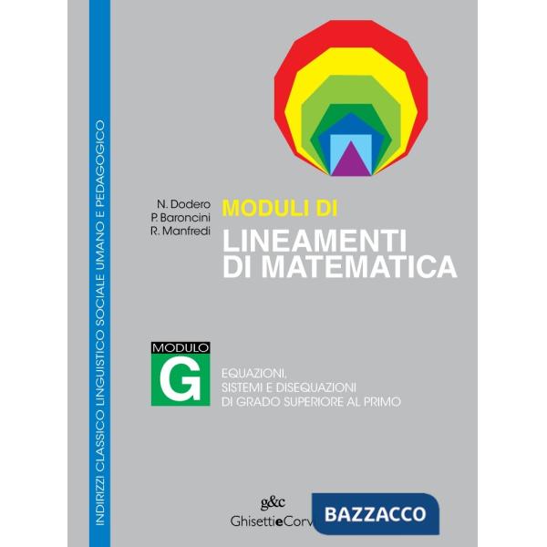 MODULI LINEAMENTI MATEMATICA CLASSICO G