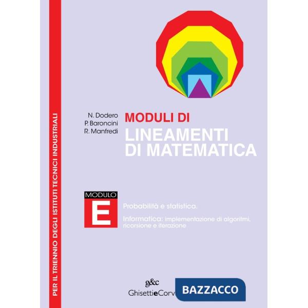 MODULI LINEAMENTI MATEMATICA ITIS TRIENNIO E