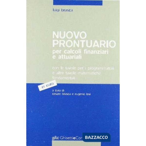 NUOVO PRONTUARIO CALCOLI FINANZIARI