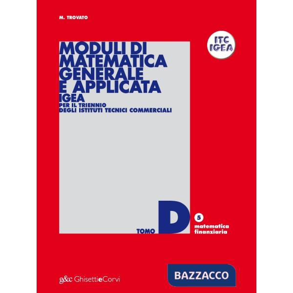 MODULO MATEMATICA APPLICATA IGEA TOMO D