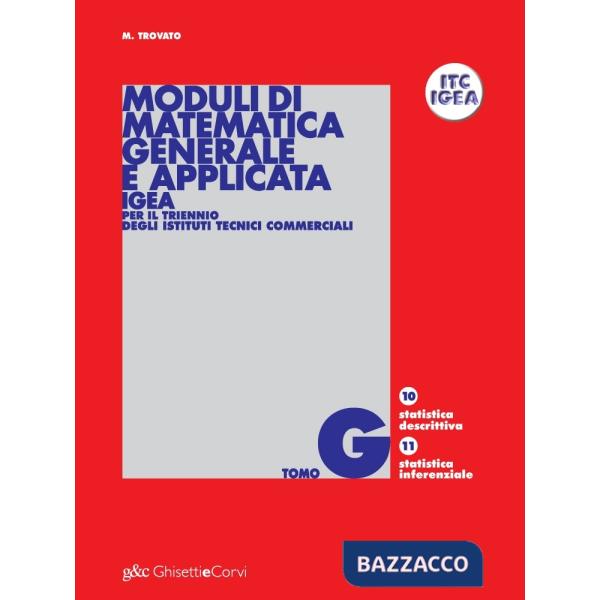 MODULI MATEMATICA APPLICATA IGEA TOMO G