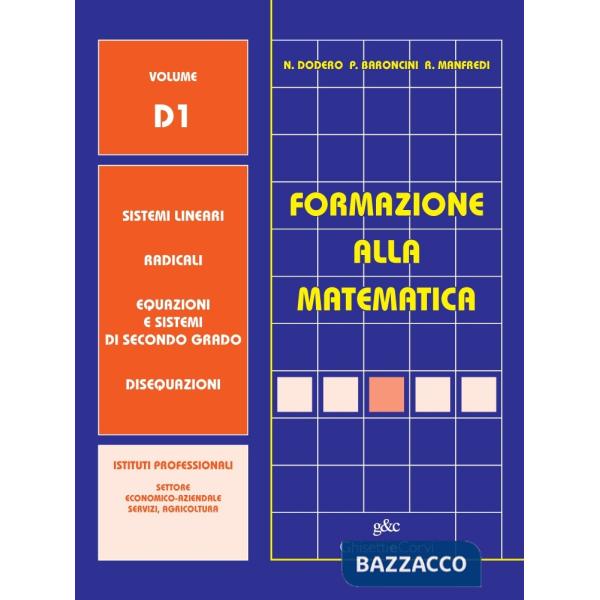 FORMAZIONE ALLA MATEMATICA IPC D1