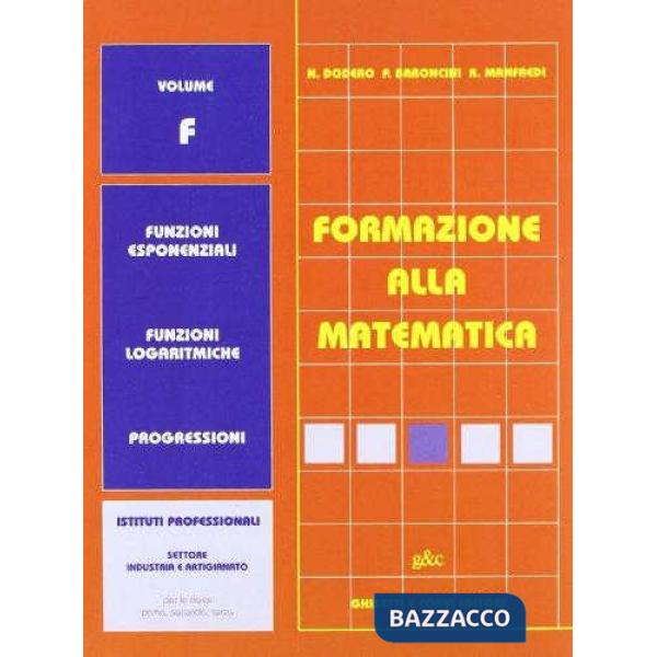 FORMAZIONE ALLA MATEMATICA IPSIA F