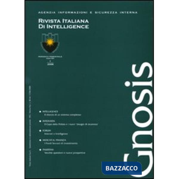 Gnosis (2008). Rivista italiana di Intelligence. Vol. 1