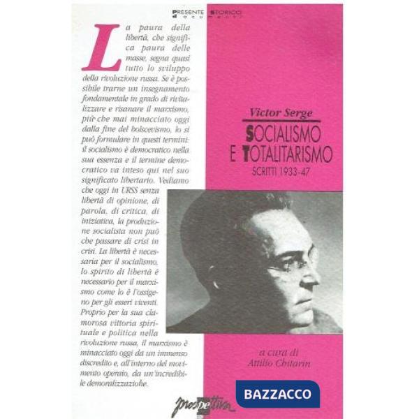 Socialismo e totalitarismo. Scritti (1933-47)