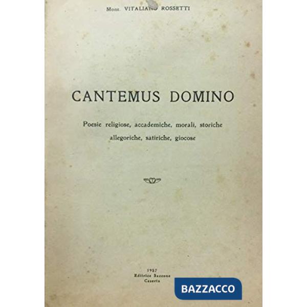 Cantemus Domino. Libro per la preghiera e il canto delle comunità ambrosiane