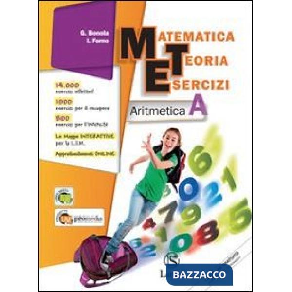 MATEMATICA TEORIA ESERCIZI-ARITMETICA A + TAVOLE + INVALSI 1 + GEOMETR