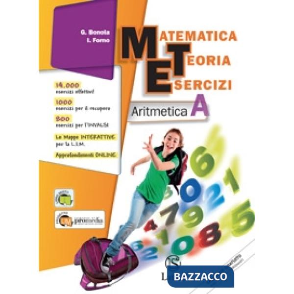 MATEMATICA TEORIA ESERCIZI-ARITMETICA B + INVALSI 2 + GEOMETRIA B