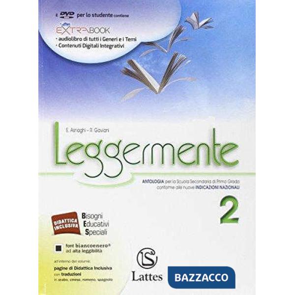 LEGGERMENTE VOL. 2 CON DVD-ROM + LA LETTERATURA + LIBRO DELLE COMPETEN