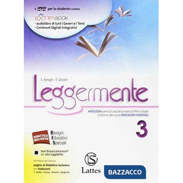 LEGGERMENTE VOL. 3 CON DVD-ROM + LIBRO DELLE COMPETENZE 3