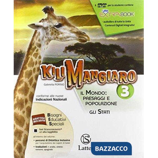 KILIMANGIARO VOL. 3 CON DVD-ROM E ATLANTE 3 + MI PREPARO X L'INTERROGA