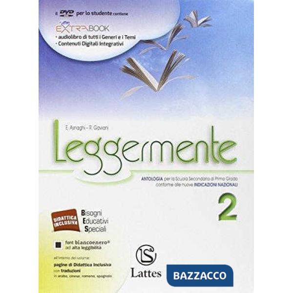 LEGGERMENTE VOL. 2 CON DVD-ROM + LA LETTERATURA + LIBRO DELLE COMPETEN