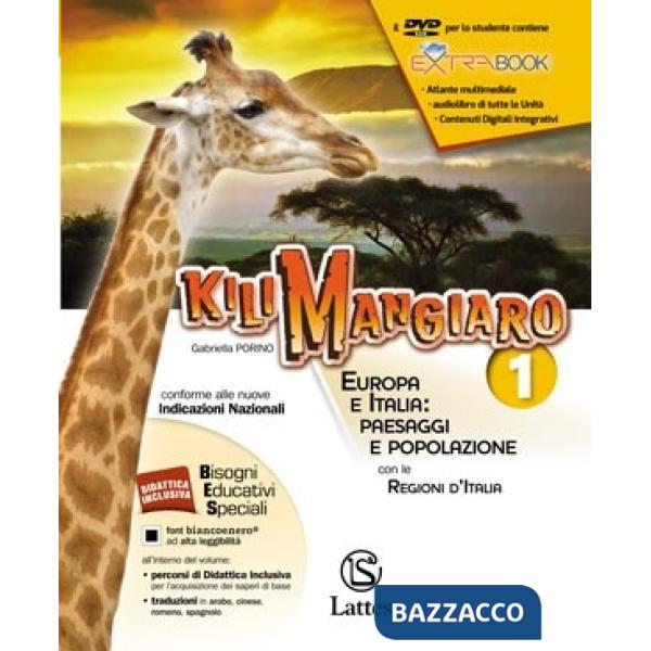 KILIMANGIARO VOL. 1 CON DVD-ROM E ATLANTE 1 + MI PREPARO X L'INTERROGA