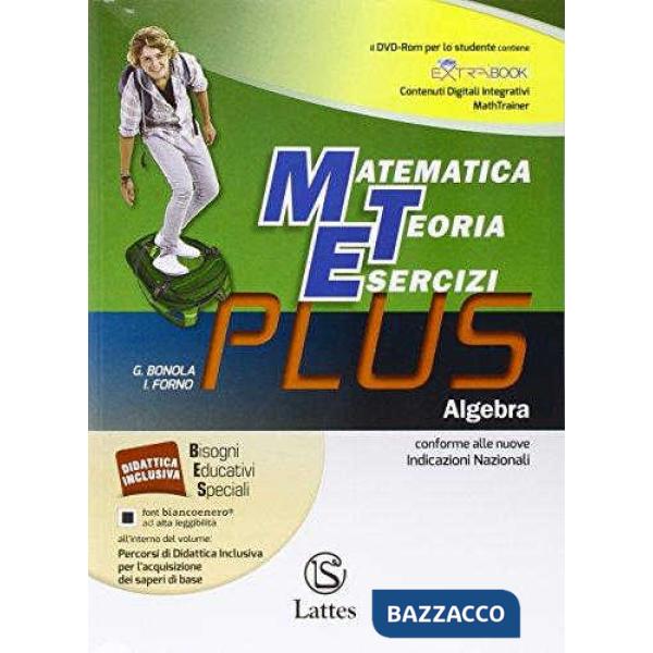 MATEMATICA TEORIA ESERCIZI PLUS-ALGEBRA + CD + QUADERNO 3