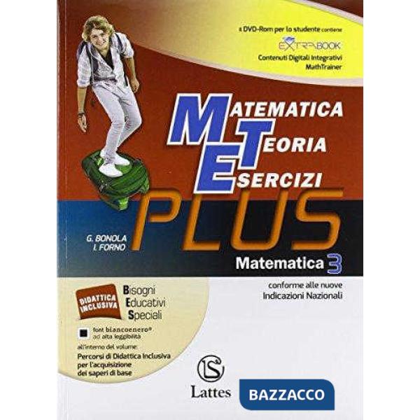 MATEMATICA TEORIA ESERCIZI PLUS MATEMATICA 3 + CD + QUADERNO
