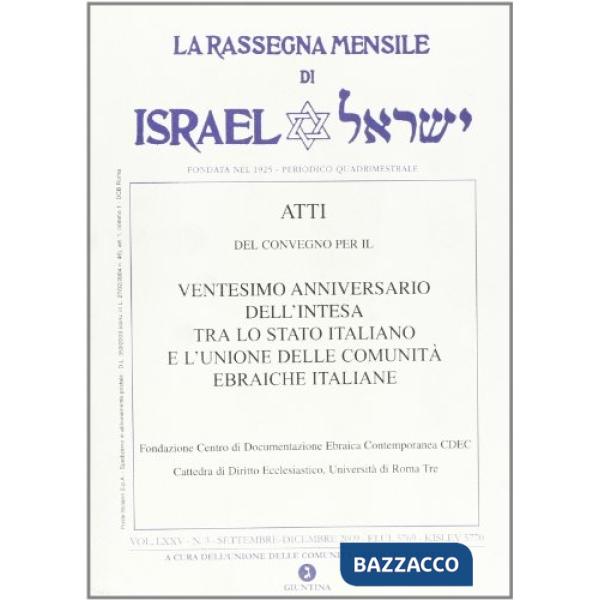 Rassegna mensile di Israel (2009) (La). Vol. 3