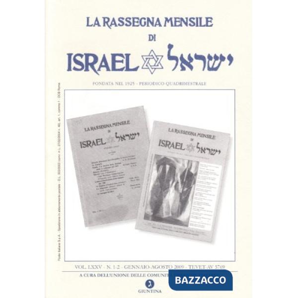 Rassegna mensile di Israel (2009) vol. 1-2 (La)