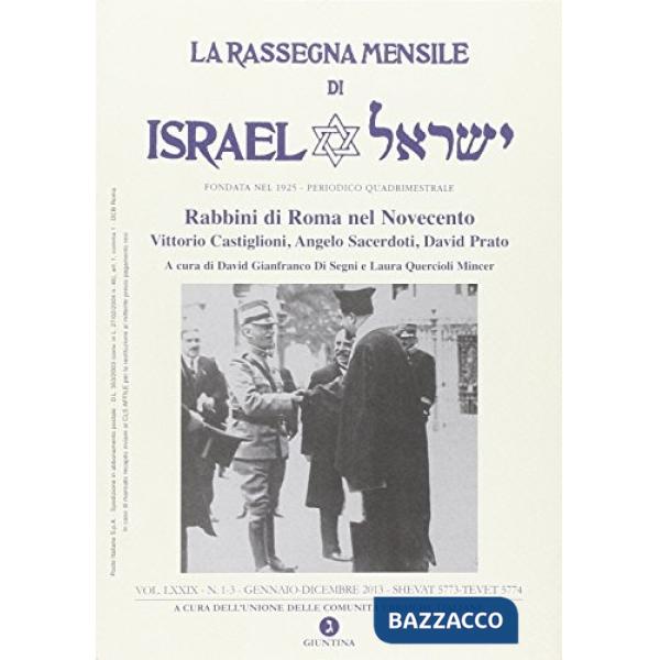 Rassegna mensile di Israel (2013) vol. 1-2: Gennaio-dicembre 2013 (La)