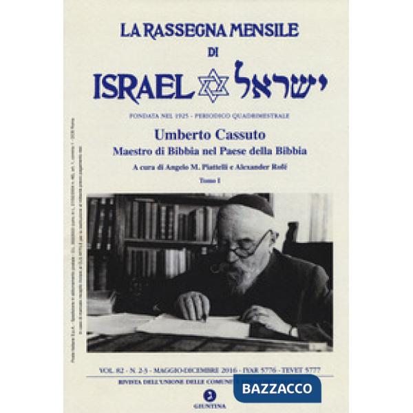 Rassegna mensile di Israel (2016) (La). Vol. 82: Maggio-Dicembre 2016