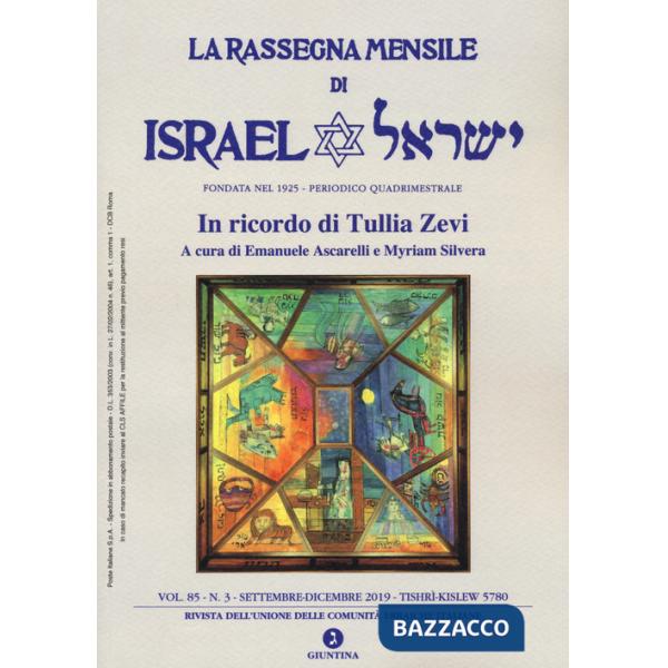 Rassegna mensile di Israel. Ediz. italiana e inglese (2019) (La). Vol. 85/3