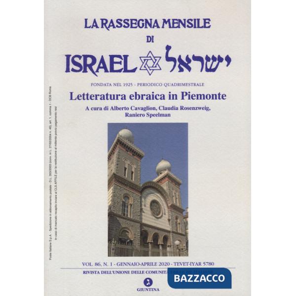Rassegna mensile di Israel (La). Vol. 86/1