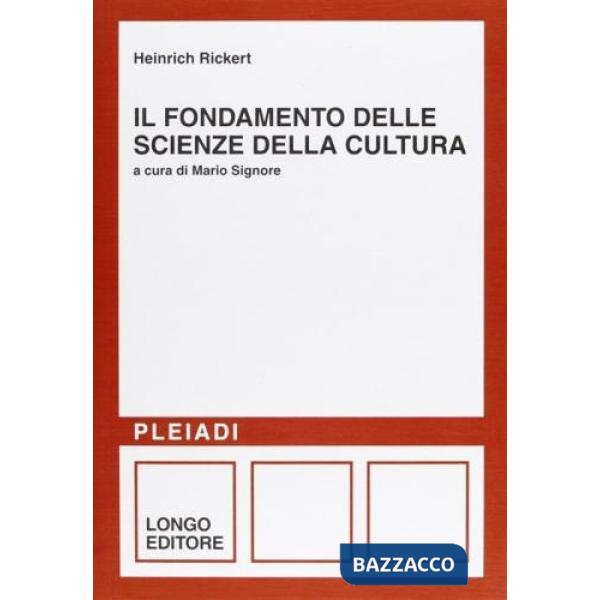 Fondamento delle scienze della cultura (Il)