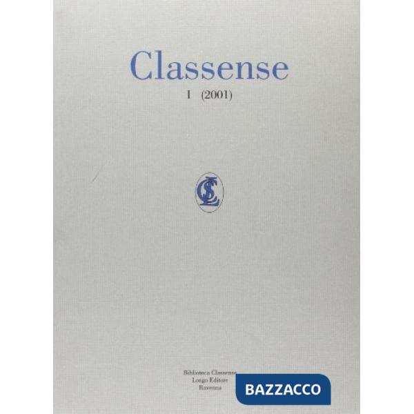 Classense 1 (2001). Vol. 1