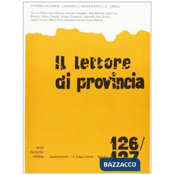 Lettore di provincia (Il). Vol. 126-127