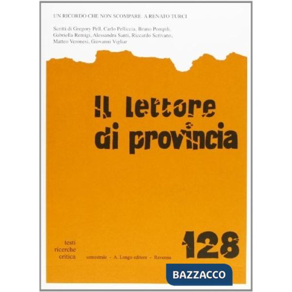 Lettore di provincia. Vol. 128