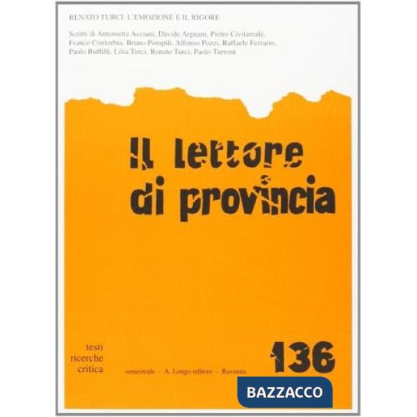 Lettore di provincia (Il). Vol. 136