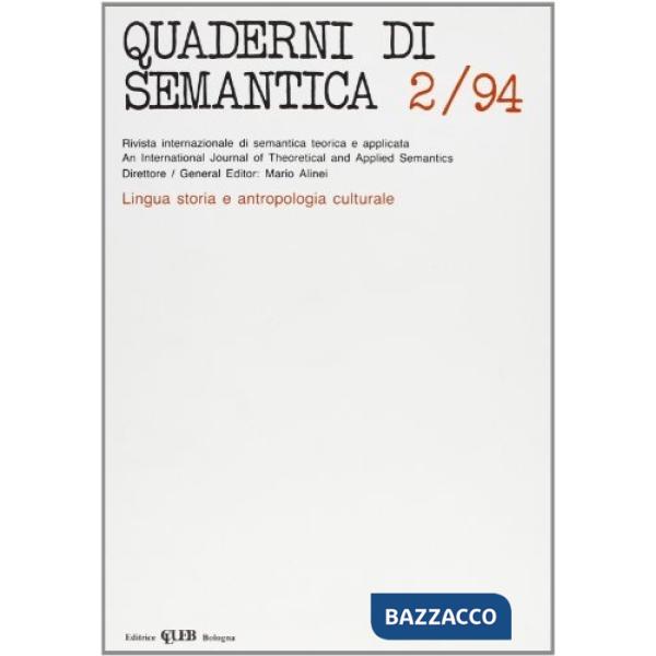Quaderni di semantica (1994). Vol. 2