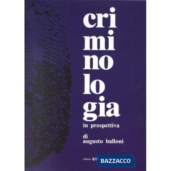 Criminologia in prospettiva