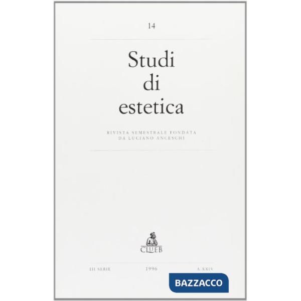 Studi di estetica. Vol. 14