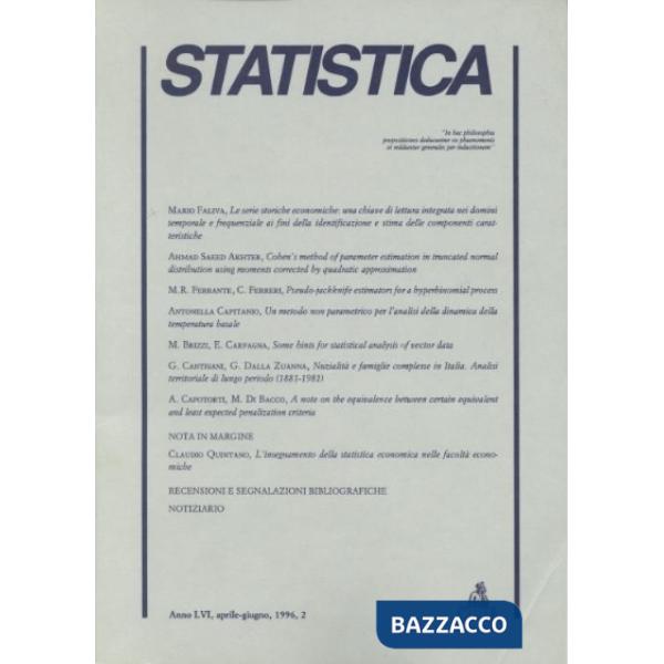 Statistica (1996). Vol. 2