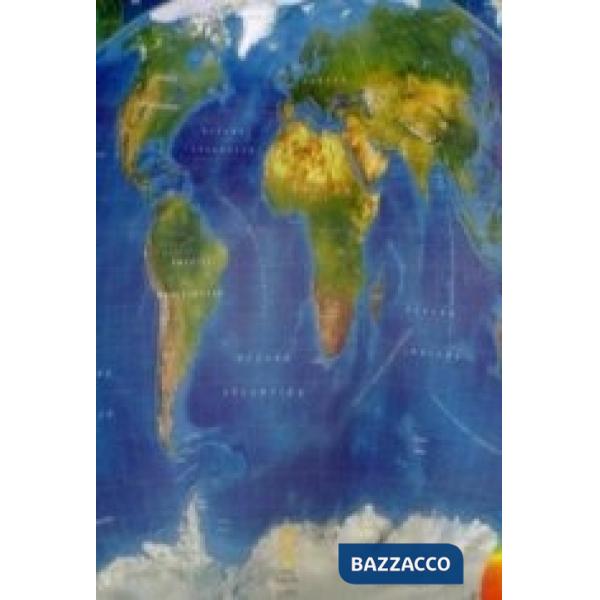 MONDO PLANISFERO DAL SATELLITE 109X76
