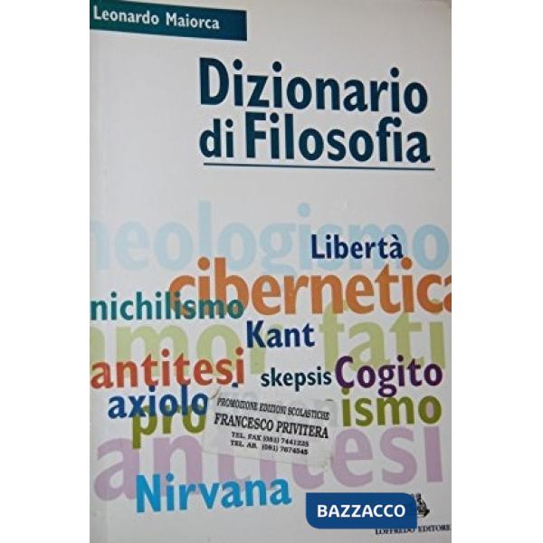 DIZIONARIO DI FILOSOFIA