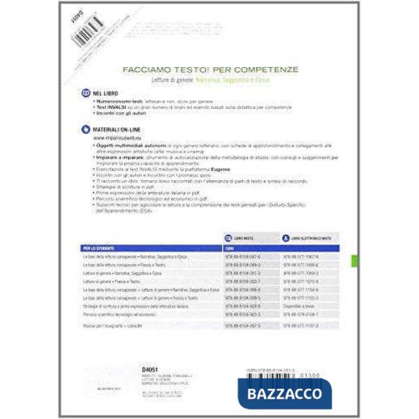 FACCIAMO TESTO GENERI + EPICA + NAR